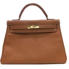 HERMES (エルメス) ケリー32 内縫い ショルダーバッグ ハンドバッグ ゴールド/ゴールド金具 トゴ □C刻印 ランクA U23 銀座店
