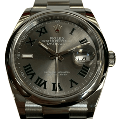 ROLEX (ロレックス) デイトジャスト36 126200 　スレートローマン×オイスター　未使用品　AE-136 (中野店)