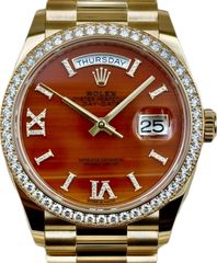 ROLEX(ロレックス)デイデイト36 128348RBR カーネリアン K18YG 未使用 心斎橋店 ST-629
