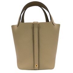 HERMES (エルメス) ピコタンロックPM トートバッグ トレンチ(ゴールド金具) トリヨン K刻印 未使用 T102 銀座店