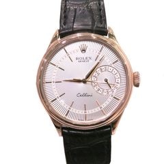 ROLEX (ロレックス) チェリーニ 腕時計 50515/ホワイト/2016年3月/レザー/付属品完品/Aランク/ 銀座店 　X-106
