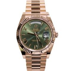 ROLEX (ロレックス) デイデイト40 腕時計 228235 オリーブグリーン ERG プレジデントブレス 未調整 付属品完品 未使用 X-024 銀座店