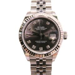 ROLEX (ロレックス) デイトジャスト28 腕時計 279174 ダークグレー10Pダイヤ 2コマ未調整 付属品完品(2018/5)Aランク X-070 銀座店
