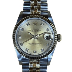 ROLEX (ロレックス) デイトジャスト 68273G 　10Pダイヤ　SS×YG　中古品　AE-184 (中野店)