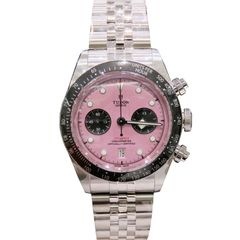 TUDOR (チューダー) ブラックベイ クロノ 腕時計 79360N ピンク SS 未調整 冊子欠品 未使用 X-093 銀座店