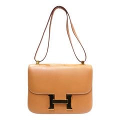 HERMES (エルメス) コンスタンス24 ナチュラル(G金具) ボックスカーフ 〇I刻印 ランクA T120 銀座店