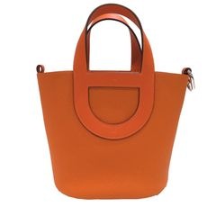 HERMES (エルメス) インザループPM(18) ハンドバッグ オレンジ(シルバー金具) トリヨン W刻印 未使用 U92 銀座店