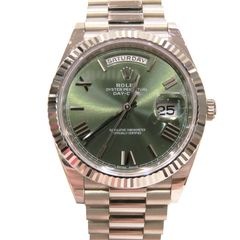 ROLEX (ロレックス) デイデイト40 腕時計 228239 オリーブグリーン １コマ調整 付属品完品 ランクA X-092 銀座店