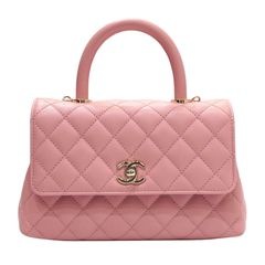 CHANEL (シャネル) ココハンドル24(XS) A92990 サーモンピンク(SG金具) キャビアスキン ランクA U97 銀座店