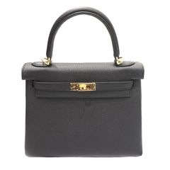 HERMES (エルメス) ケリー25  ハンドバッグ ショルダーバッグ ブラック(ゴールド金具) トゴ K刻印 未使用 U113 銀座店