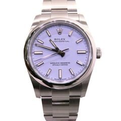 ROLEX (ロレックス) オイスターパーペチュアル34 腕時計 124200 ラベンダー SS オイスター 2コマ調整付 属品完品 未使用品 W-222　銀座店