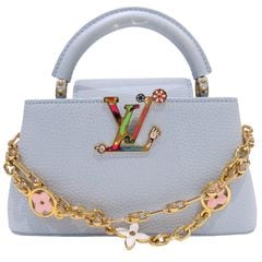 LOUIS VUITTON (ルイヴィトン) カプシーヌEW ミニ ハンドバッグ ショルダーバッグ M13707 ブルーオランプ(ゴールド金具) トリヨンカーフ 未使用 U102 銀座店