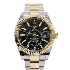 ROLEX (ロレックス) スカイドゥエラー 腕時計 326933 ブラック SS/YG オイスター 付属品完品 中古 W-219 銀座店