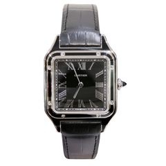 Cartier (カルティエ) サントスデュモンLMブラックラッカー 腕時計 WSSA0046 ブラック SS/レザー 付属品完品 未使用 W-248 銀座店