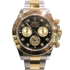 ROLEX (ロレックス) コスモグラフデイトナ 腕時計 126503 ブラック&ゴールデン 8Pダイヤ SS/YG オイスター 未調整 付属品完品 新品同様 X-013 銀座店