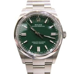ROLEX (ロレックス) オイスターパーペチュアル36 腕時計 126000 グリーン SS オイスター 未調整 付属品完品 新品同様 X-014 銀座店
