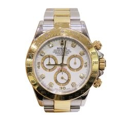 ROLEX (ロレックス) コスモグラフデイトナ 腕時計 116523 ホワイト 8Pダイヤ SS/YG オイスター 冊子欠品 中古品 X-101 銀座店