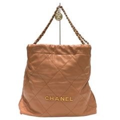 CHANEL (シャネル) シャネル22 チェーンショルダーバッグ AS3261 ゴールド シャイニーカーフスキン ランクA U103 銀座店