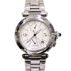 Cartier (ƥ) ѥ38mm GMT ѥꥶ ӻ W31037H3 С SS ̤Ĵ(12) ̵ ΤΤ  X-078 Ź