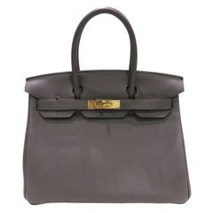 HERMES (エルメス) バーキン30 ハンドバッグ エタン(ゴールド金具) トゴ A刻印 ランクA V72 銀座店