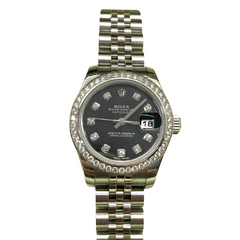ROLEX(����å���) �ǥ��ȥ��㥹��28 179384 �֥�å� 10P���٥�������� 2012ǯ ����� UH-28 (����Ź)