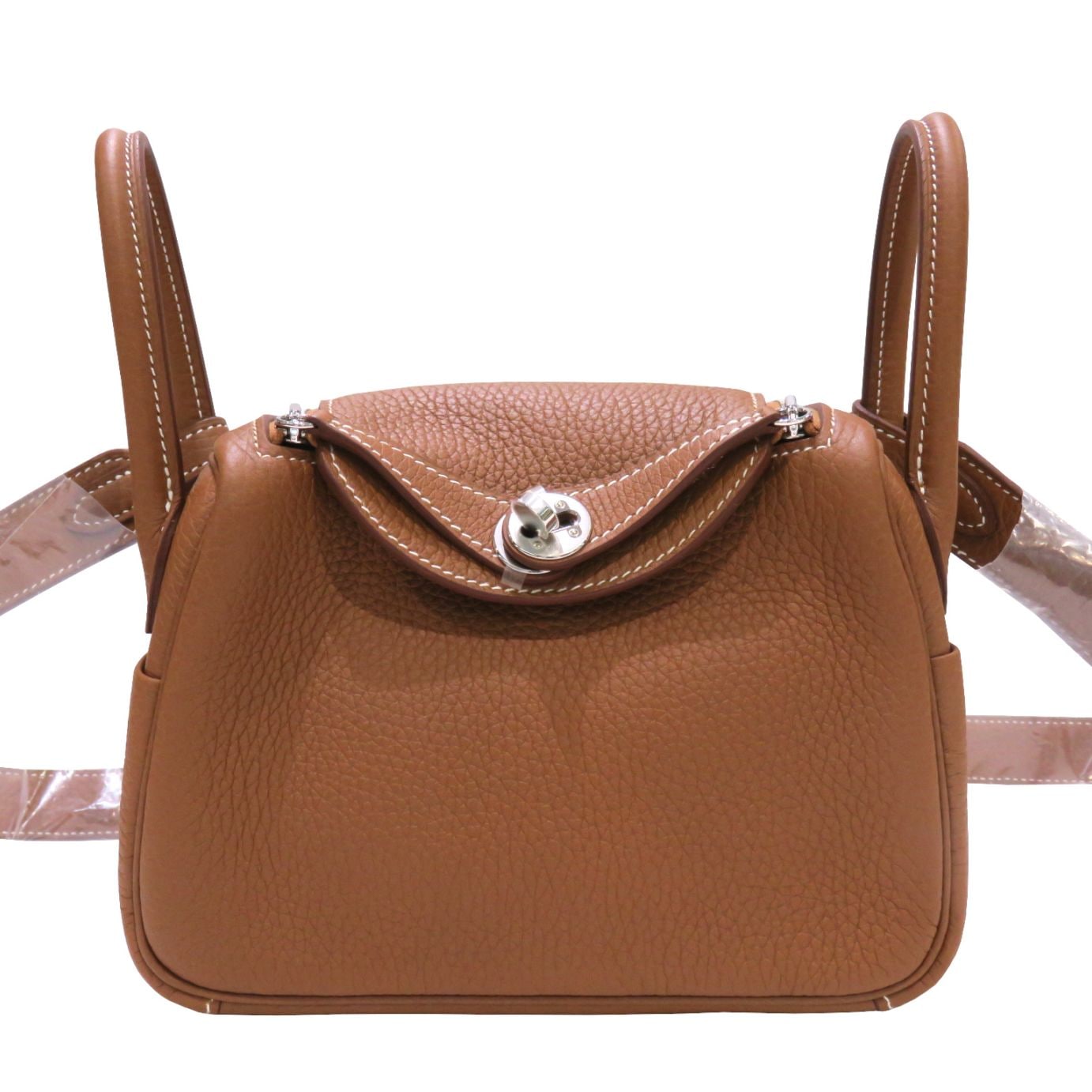 HERMES (エルメス) リンディミニ ショルダーバッグ ゴールド(シルバー