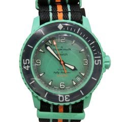 Blancpain x Swatch (�֥��ѥ�ߥ������å�) �Х�������ߥå� �������� �ե��եƥ��ե����ॹ ����ǥ����󥪡������ �ӻ��� SO35I100 �֥�å��ߥ��꡼�� ����ߥå�/���ȥ�å� ��°�ʴ��� ̤���� Z-065 ���Ź