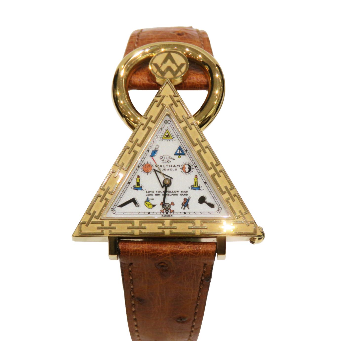 フリーメイソン WALTHAM ウォルサム Freemasonry トライアングル 手巻 