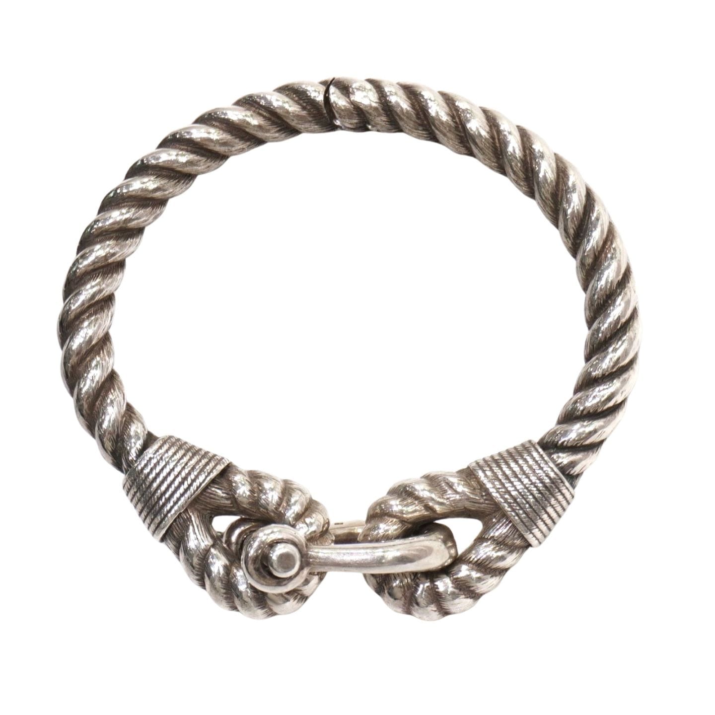 HERMES (エルメス) ヴィンテージブレスレット カニ刻印 SV800 ランクA