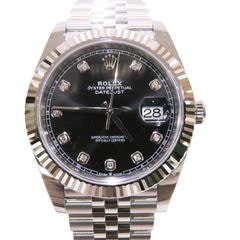 ROLEX (����å���) �ǥ��ȥ��㥹��41 �ӻ��� 126334G �֥�å�  2����Ĵ��ͭ�� ��°�ʴ��� ���A Y-071 ���Ź