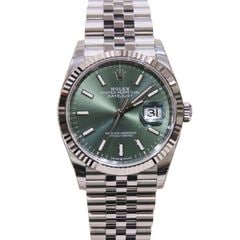 ROLEX (����å���) �ǥ��ȥ��㥹��36 �ӻ��� 126234 �ߥ�ȥ��꡼�� SS/WG ����ӥ꡼ ̤Ĵ�� ��°�ʴ��� ̤���� Y-098 ���Ź