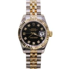 ROLEX (����å���) �ǥ��ȥ��㥹��26 �ӻ��� 179173G �֥�å� 10P������ SS/YG ����ӥ꡼ �����̵�� ��� Y-100 ���Ź