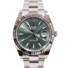 ROLEX (����å���) �ǥ��ȥ��㥹��41 �ӻ��� 126334 �ߥ�ȥ��꡼�� SS/WG ���������� ��°�ʴ��� ̤���� Y-105 ���Ź