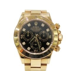 ROLEX (����å���) �����⥰��եǥ��ȥ� �ӻ��� 116528 �֥�å� 8P������ YG ���������� ���ҷ��� ��� Y-117 ���Ź