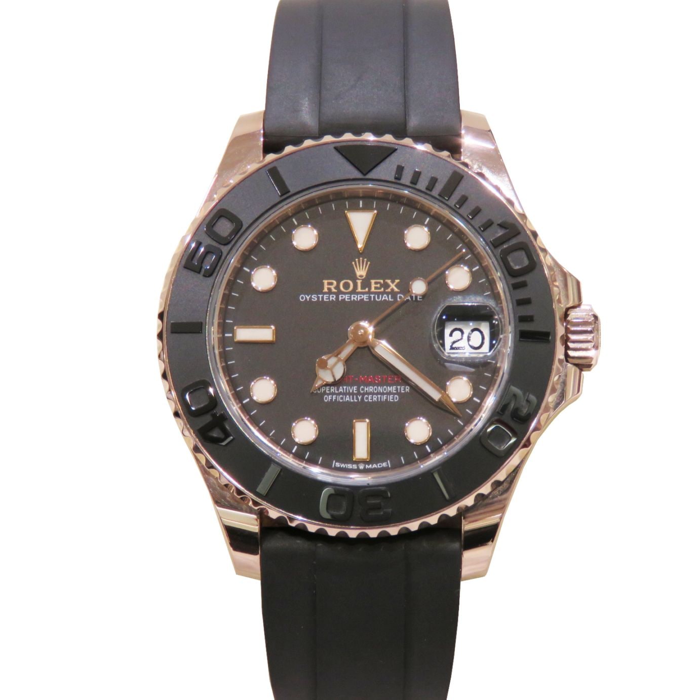 ROLEX (ロレックス) ヨットマスター37 腕時計 268655 ブラック ERG