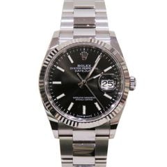 ROLEX (����å���) �ǥ��ȥ��㥹��36 �ӻ��� 126234 �֥�å� SS/WG ���������� ̤Ĵ�� ��°�ʴ��� ��� Z-027 ���Ź