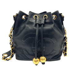 CHANEL(����ͥ�) ������ơ������巿�������󥷥������Хå� ����ӥ������� 2�� BK �����ɡ�������ͭ ����� (����Ź)