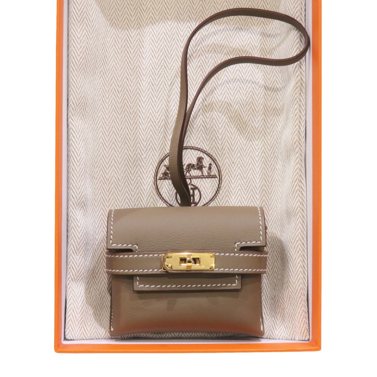 HERMES (エルメス) ケリーフェスティバル チャーム エトゥープ