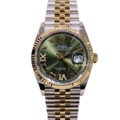 ROLEX (����å���) �ǥ��ȥ��㥹��36 �ӻ��� 126233 ���꡼�֥��꡼�� ��/�������� SS/YG ����ӥ꡼ 2���޷��� ������� Z-143 ���Ź