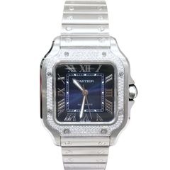 Cartier (����ƥ���) ����ȥ� �ɥ� ����ƥ��� MM �ӻ��� W4SA0006 �֥롼 SS ��°�ʴ��� ������� Z-169 ���Ź