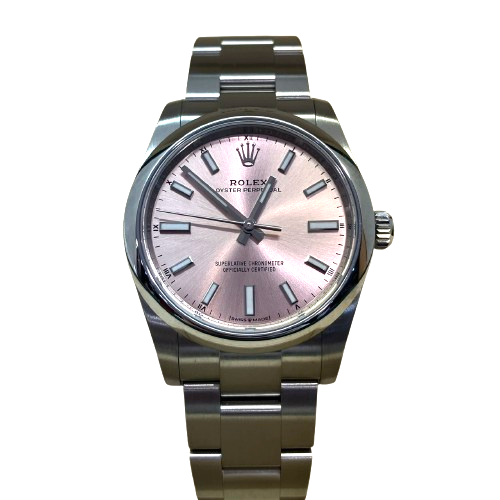ROLEX(ロレックス) オイスターパーペチュアル34 124200 ピンク文字盤