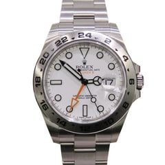 ROLEX (����å���) �������ץ����顼�� �ӻ��� 216570 �ۥ磻�� SS ���������� ̤Ĵ�� ��°�ʴ��� ̤���� A-015 ���Ź