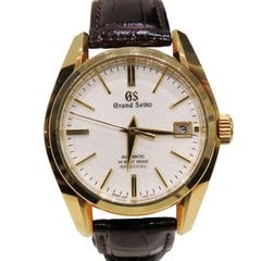 GRAND SEIKO (�����ɥ�������) �����С�9S 20��ǯ��ǰ��ǥ� ����150�ܸ��� �ӻ��� SBGH266 �ۥ磻�� YG �쥶�� ��°�ʴ��� ��� A-017 ���Ź