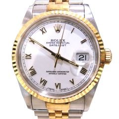 ROLEX (����å���) �ǥ��ȥ��㥹��36 �ӻ��� 16233 �ۥ磻�ȥ����ޥ� SS/WG �����̵��(X��) ���ΤΤ� ���A A-267 ���Ź