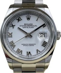 ROLEX(����å���) �ǥ��ȥ��㥹��36 126200 �ۥ磻�ȥ����� ���������� 2026ǯ2�� ̤���� ���� SA-37 ���ض�Ź