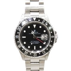 C-004 ROLEX (����å���) GMT�ޥ������� �ӻ��� 16710 �֥�å� SS ���������� ����� 1���ޡ����ҷ��� ���Ź