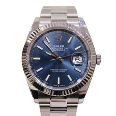 C-087 ROLEX (����å���) �ǥ��ȥ��㥹��41 �ӻ��� 126334 �֥롼 SS/WG ���������� ��°�ʴ��� ������� ���Ź