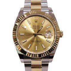 C-083 ROLEX (����å���) �ǥ��ȥ��㥹��41 �ӻ��� 126333 �����ѥ� SS/YG ���������� ̤Ĵ�� ��°�ʴ��� ������� ���Ź
