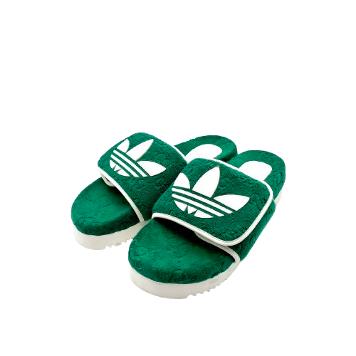 GUCCI GUCCI×adidasコラボ グリーン 28cm スライドサンダル AF-202