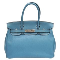 HERMES (エルメス) バーキン30 ハンドバッグ エトゥープ(SV金具